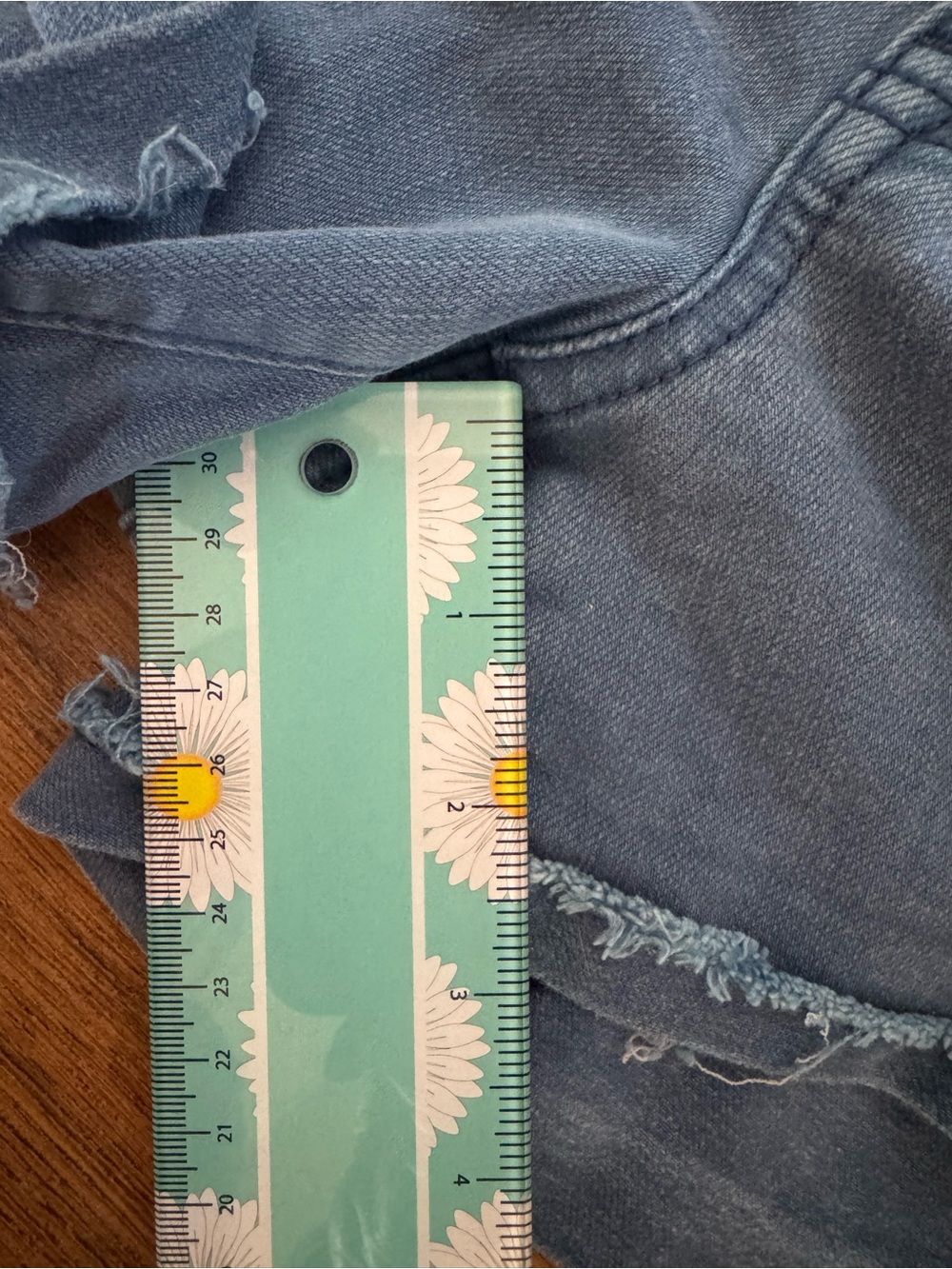 American Eagle Outfitters Washed Blue Denim Cutoff Shorts - Picture 5 of 5